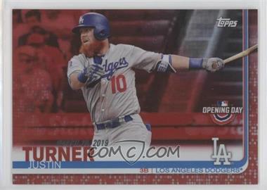 2019 Topps Opening Day - [Base] - Red Foil #79 - Justin Turner