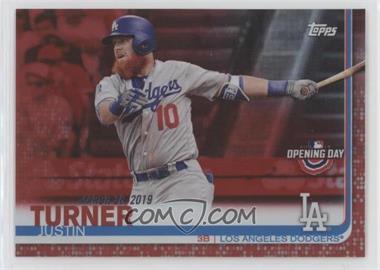 2019 Topps Opening Day - [Base] - Red Foil #79 - Justin Turner