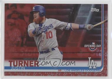 2019 Topps Opening Day - [Base] - Red Foil #79 - Justin Turner