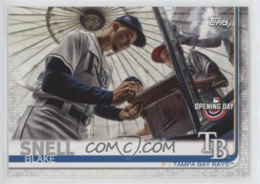 2019 Topps Opening Day - [Base] #196.2 - SP Variation - Blake Snell (Horizontal, Signing Autographs)