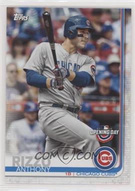 2019 Topps Opening Day - [Base] #86.1 - Anthony Rizzo (Vertical, Bat in Hand)