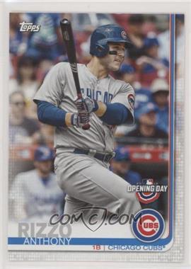 2019 Topps Opening Day - [Base] #86.1 - Anthony Rizzo (Vertical, Bat in Hand)