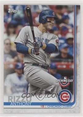 2019 Topps Opening Day - [Base] #86.1 - Anthony Rizzo (Vertical, Bat in Hand)