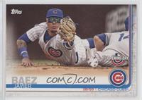 Javier Baez (Fielding, Pinstriped Jersey)