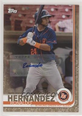 2019 Topps Pro Debut - [Base] - Gold Autographs #98 - Ronaldo Hernandez /50