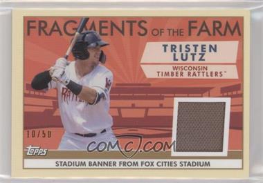 2019 Topps Pro Debut - Fragments of the Farm Relics - Gold #FOF-TR - Tristen Lutz /50