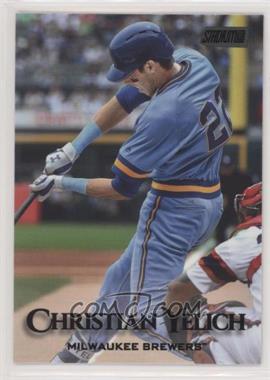 2019 Topps Stadium Club - [Base] - Black Foil #87 - Christian Yelich