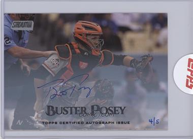 2019 Topps Stadium Club - Oversized Base Topper - Autographs #OBV-BP - Buster Posey /5