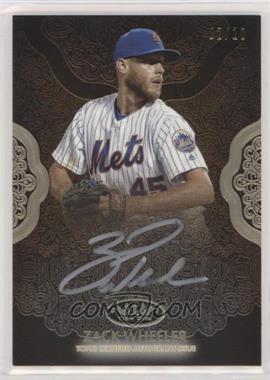 2019 Topps Tier One - Prime Performers Autographs - Silver Ink #PPA-ZW - Zack Wheeler /10