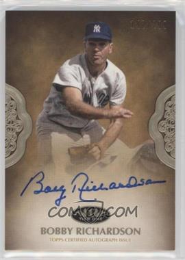 2019 Topps Tier One - Prime Performers Autographs #PPA-BRI - Bobby Richardson /299