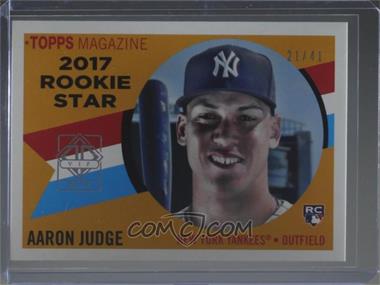 2019 Topps Transcendent Party - Stamped Buybacks #17TH-RS-9 - Aaron Judge (2017 Topps Heritage Rookie Stars) /41