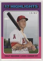 Mike Trout #19/83