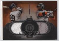 Buster Posey, Andrew McCutchen #/25