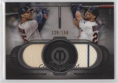 2019 Topps Tribute - Dual Records #DR-BR - Eddie Rosario, Byron Buxton /150