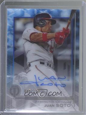 2019 Topps Tribute - Tribute Autographs - Blue #TA-JS - Juan Soto /150 [EX to NM]