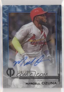 2019 Topps Tribute - Tribute Autographs - Blue #TA-MO - Marcell Ozuna /150