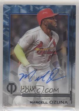 2019 Topps Tribute - Tribute Autographs - Blue #TA-MO - Marcell Ozuna /150