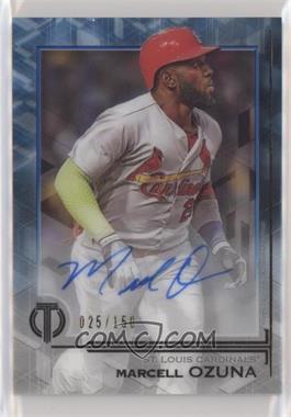 2019 Topps Tribute - Tribute Autographs - Blue #TA-MO - Marcell Ozuna /150