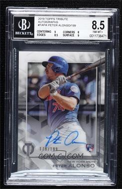 2019 Topps Tribute - Tribute Autographs #TA-PA - Peter Alonso /199 [BGS 8.5 NM‑MT+]