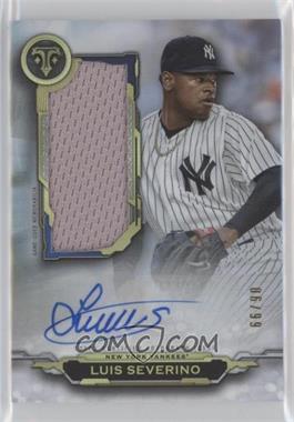 2019 Topps Triple Threads - Autograph Single Jumbo Relics #AUJR-LS - Luis Severino /99