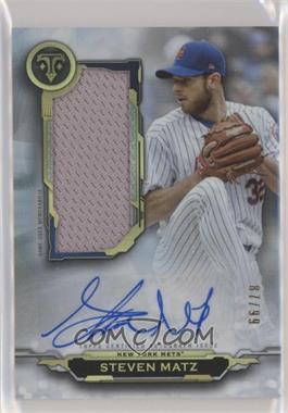 2019 Topps Triple Threads - Autograph Single Jumbo Relics #AUJR-SMA - Steven Matz /99