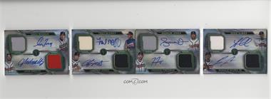 2019 Topps Triple Threads - Deca Autograph Relic Combo Booklets #DARCB-3 - Fred McGriff, John Smoltz, Tom Glavine, Greg Maddux, Dale Murphy, Freddie Freeman, Andruw Jones, Chipper Jones, Ozzie Albies, Ronald Acuña Jr. /10