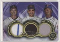 Tom Glavine, Mike Piazza, Pedro Martinez #/27