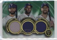 Nomar Mazara, Elvis Andrus, Joey Gallo #/18