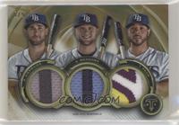 Austin Meadows, Tommy Pham, Kevin Kiermaier #/9