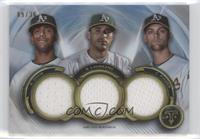 Khris Davis, Ramon Laureano, Chad Pinder #/36