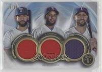 Nomar Mazara, Elvis Andrus, Joey Gallo #/36