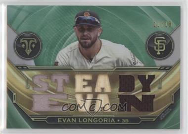 2019 Topps Triple Threads - Triple Threads Relics - Emerald #TTR-EL3 - Evan Longoria /18