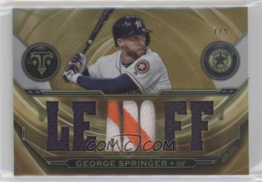 2019 Topps Triple Threads - Triple Threads Relics - Gold #TTR-GS - George Springer /9