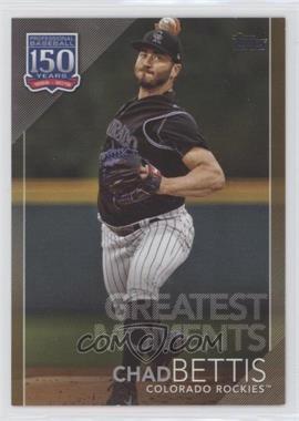 2019 Topps Update Series - 150 Years of Baseball - Gold #150-60 - Greatest Moments - Chad Bettis /50 [EX to NM]