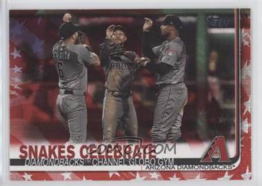 2019 Topps Update Series - [Base] - Independence Day #US98 - Veteran Combos - Snakes Celebrate (Diamondbacks Channel Globo Gym) /76