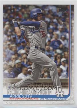 2019 Topps Update Series - [Base] #US113 - Checklist - Record-Breaking Month (Cody Bellinger)