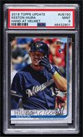 SSP Photo Variation - Keston Hiura (Grabbing Helmet Guard) [PSA 9 MIN…