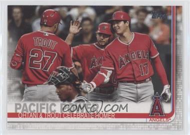 2019 Topps Update Series - [Base] #US189 - Veteran Combos - Pacific Power (Ohtani & Trout Celebrate Homer)