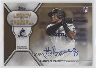 2019 Topps Update Series - Legacy of Baseball Autographs - Gold #LBA-HRA - Harold Ramirez /50