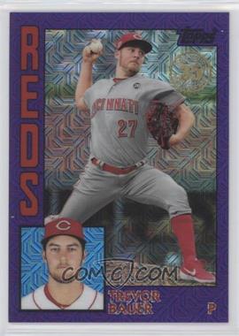 2019 Topps Update Silver Pack - 1984 Topps Baseball Chrome - Purple #T84U-15 - Trevor Bauer /75