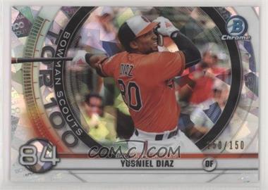 2020 Bowman - Bowman Scouts Top 100 Chrome - Atomic Refractor #BTP-84 - Yusniel Diaz /150