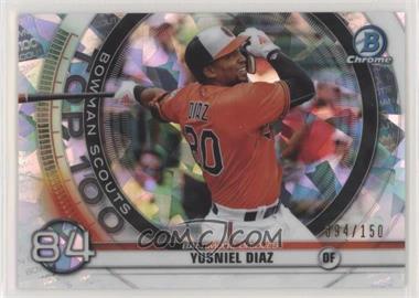 2020 Bowman - Bowman Scouts Top 100 Chrome - Atomic Refractor #BTP-84 - Yusniel Diaz /150