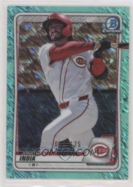 2020 Bowman - Chrome Prospects - Aqua Shimmer Refractor #BCP-73 - Jonathan India /125