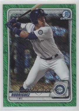 2020 Bowman - Chrome Prospects - Green Shimmer Refractor #BCP-19 - Julio Rodriguez /99