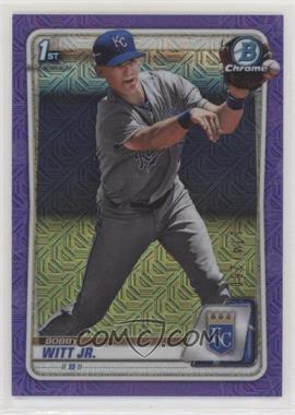 2020 Bowman - Chrome Prospects - Mega Box Purple Mojo Refractor #BCP-25 - Bobby Witt Jr. /250