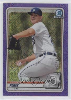 2020 Bowman - Chrome Prospects - Mega Box Purple Mojo Refractor #BCP-63 - Franklin Perez /250