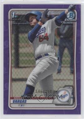 2020 Bowman - Chrome Prospects - Purple Refractor #BCP-131 - Miguel Vargas /250