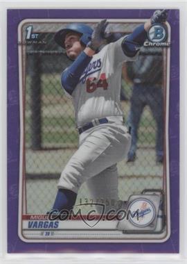 2020 Bowman - Chrome Prospects - Purple Refractor #BCP-131 - Miguel Vargas /250