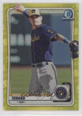 2020 Bowman - Chrome Prospects - Yellow Refractor #BCP-35 - Brice Turang /75