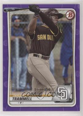 2020 Bowman - Prospects - Purple #BP-130 - Taylor Trammell /250